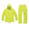 Mens Scruffs Waterproof Rainsuit Jacket Trousers Black Yellow Workwear Hi-Vis Only Buy Now at Workwear Nation!