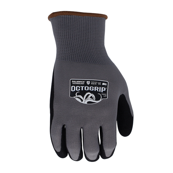 Octogrip PW974 Breathable Dexterous Nitrile Coated Palm Work Glove Only Buy Now at Workwear Nation!