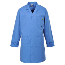  Portwest AS10 Anti-Static ESD Stud Front Coat Various Colours Only Buy Now at Workwear Nation!