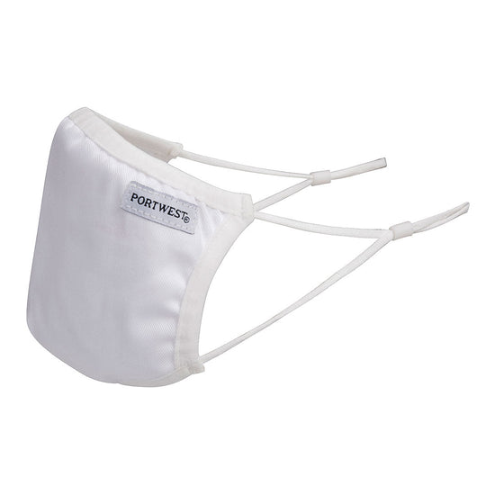 Portwest CV33 3-Ply Anti-Microbial Fabric Face Mask Various Colours Only Buy Now at Workwear Nation!