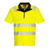 T-shirt polo à manches courtes et col zippé haute visibilité Portwest DX412 Achetez uniquement maintenant chez Workwear Nation !