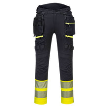  Portwest DX445 4-Way Stretch Hi-Vis Class 1 Holster Pocket Trouser Yellow/Black Only Buy Now at Workwear Nation!