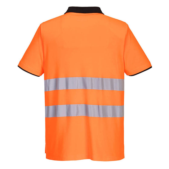 Portwest PW212 Hi-Vis Polo Shirt Short Sleeve Only Buy Now at Workwear Nation!