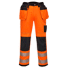 Pantalon de travail avec genouillère à poche holster haute visibilité Portwest PW306 PW3 Achetez uniquement maintenant chez Workwear Nation !