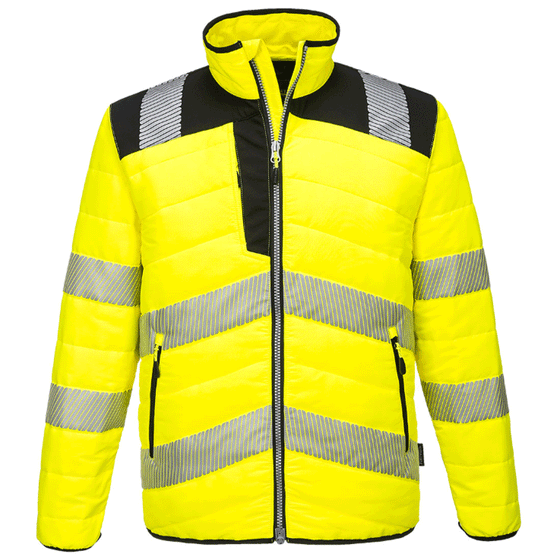 Portwest PW371 PW3 Water Resistant Hi-Vis Baffle Work Jacket Various Colours Only Buy Now at Workwear Nation!