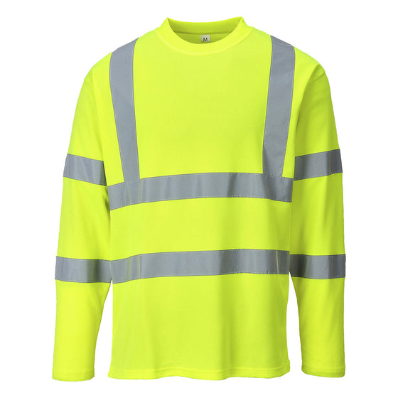 Portwest S278 - Hi-Vis Long Sleeved T-Shirt Only Buy Now at Workwear Nation!