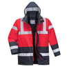 Portwest S466 Hi-Vis Contrast Waterproof Traffic Jacket Only Buy Now at Workwear Nation!