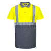 Portwest S479 Two-Tone Hi-Vis Polo Short Sleeve Work T-Shirt Only Buy Now at Workwear Nation!