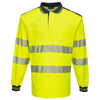 Portwest T184 PW3 Hi-Vis Long Sleeve Polo Shirt Various Colours Only Buy Now at Workwear Nation!