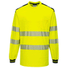 T-shirt de travail à manches longues haute visibilité Portwest T185 PW3 Différentes couleurs uniquement Achetez maintenant chez Workwear Nation !