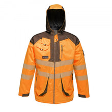  Regatta TRA340 Tactical Hi-Vis Waterproof Hooded Work Jacket Only Buy Now at Workwear Nation!