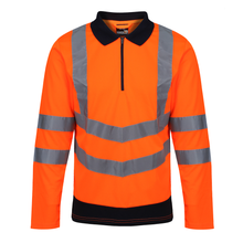  Regatta TRS192 Pro Hi-Vis Long Sleeved Polo Shirt Only Buy Now at Workwear Nation!