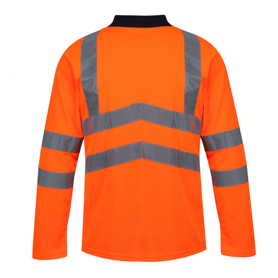 Regatta TRS192 Pro Hi-Vis Long Sleeved Polo Shirt Only Buy Now at Workwear Nation!