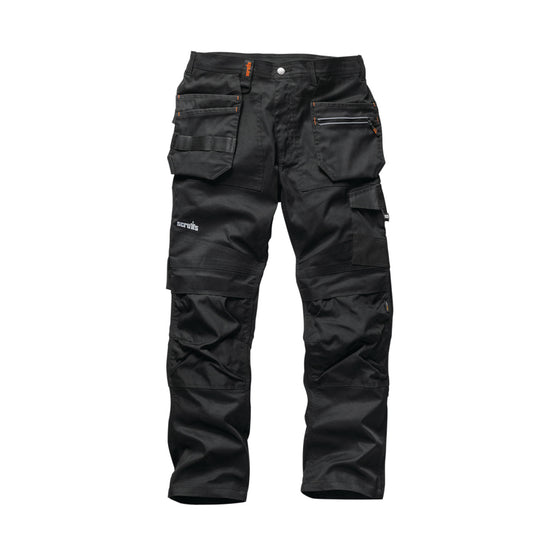 Scruffs Trade Flex Holster Pocket Knee Pad Trousers Only Buy Now at Workwear Nation!