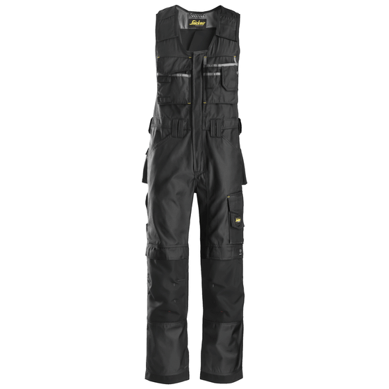 Snickers 0312 Craftsmen One-Piece Trousers, DuraTwill Black Only Buy Now at Workwear Nation!