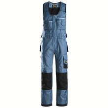  Snickers 0312 Craftsmen One-Piece Trousers, DuraTwill Ocean Blue/Black Only Buy Now at Workwear Nation!