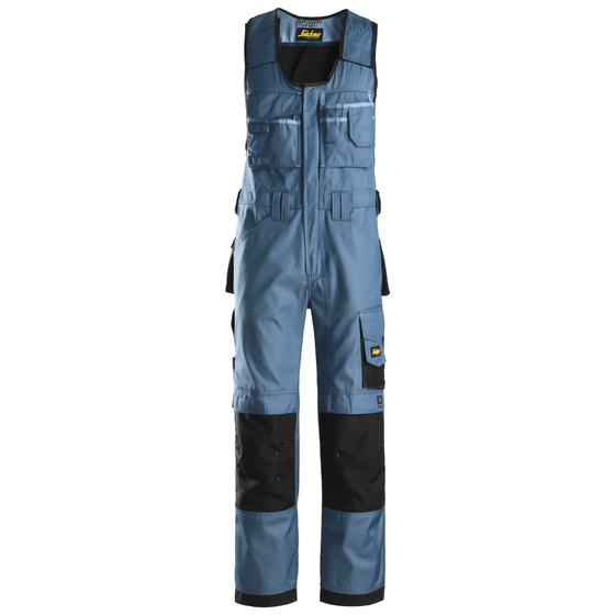 Snickers 0312 Craftsmen One-Piece Trousers, DuraTwill Ocean Blue/Black Only Buy Now at Workwear Nation!