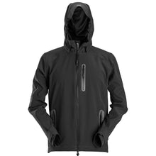  Snickers 1218 Flexiwork, Waterproof Soft Shell Jacket with Hood Only Buy Now at Workwear Nation!