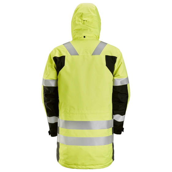Snickers 1830 AllroundWork, Hi-Vis Waterproof Parka Jacket Class 3 Various Colours Only Buy Now at Workwear Nation!