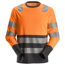  Snickers 2433 AllroundWork Hi-Vis Long Sleeve Shirt CL2 Various Colours Only Buy Now at Workwear Nation!