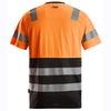 T-shirt de travail à manches courtes haute visibilité Snickers 2535 classe 1 Achetez uniquement maintenant chez Workwear Nation !
