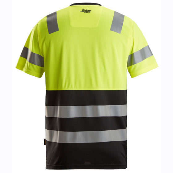 Snickers 2535 High-Vis Class 1 Short Sleeve Work T-Shirt Only Buy Now at Workwear Nation!