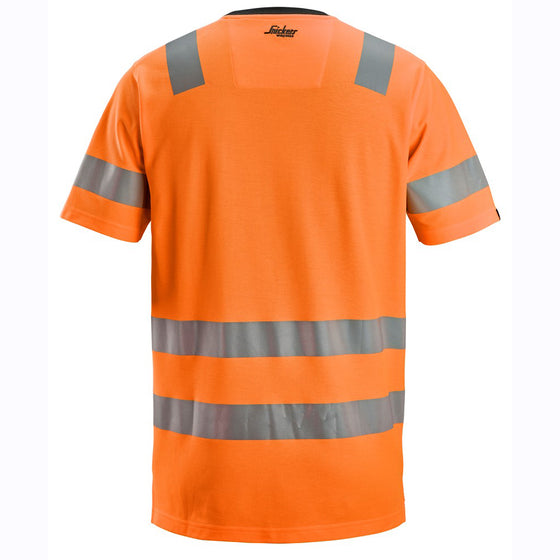Snickers 2536 High-Vis Class 2 Hi-Vis T-Shirt Only Buy Now at Workwear Nation!