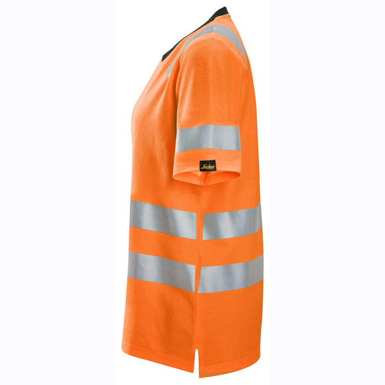 Snickers 2537 High-Vis Class 2 Women's Work T-Shirt Only Buy Now at Workwear Nation!