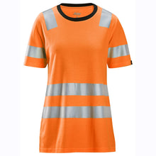  Snickers 2537 High-Vis Class 2 Women's Work T-Shirt Only Buy Now at Workwear Nation!