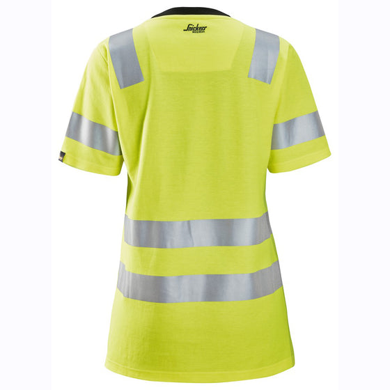 Snickers 2537 High-Vis Class 2 Women's Work T-Shirt Only Buy Now at Workwear Nation!