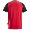 Snickers 2550 Two-Coloured Short Sleeve Cotton T-Shirt Only Buy Now at Workwear Nation!