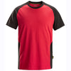 T-shirt en coton à manches courtes bicolore Snickers 2550 Achetez uniquement maintenant chez Workwear Nation !