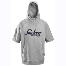  Snickers 2850 Logo Short Sleeve Hoodie Sweatshirt Only Buy Now at Workwear Nation!