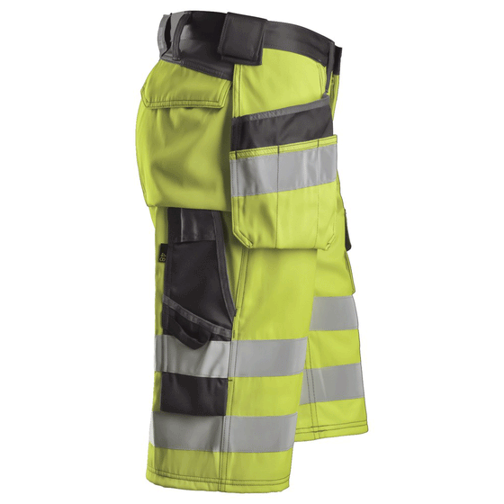 Snickers 3033 Hi-Vis Holster Pocket Shorts, Class 1 Various Colours Only Buy Now at Workwear Nation!