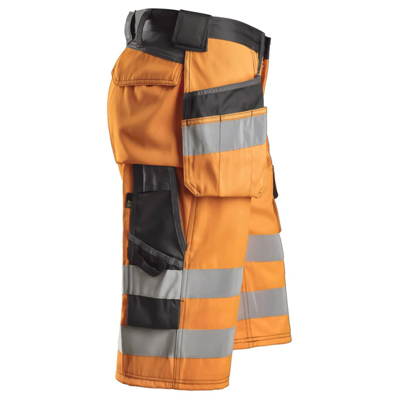 Snickers 3033 Hi-Vis Holster Pocket Shorts, Class 1 Various Colours Only Buy Now at Workwear Nation!