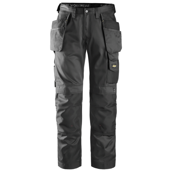 Snickers 3212 Craftsmen Holster Pocket Trousers, DuraTwill Black Only Buy Now at Workwear Nation!