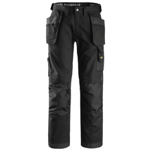  Snickers 3214 Craftsmen Holster Pocket Trousers, Canvas+ Black Only Buy Now at Workwear Nation!