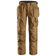  Snickers 3214 Craftsmen Holster Pocket Trousers, Canvas+ Brown Only Buy Now at Workwear Nation!