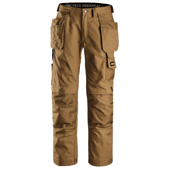 Snickers 3214 Craftsmen Holster Pocket Trousers, Canvas+ Brown Only Buy Now at Workwear Nation!