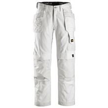  Snickers 3214 Craftsmen Holster Pocket Trousers, Canvas+ White Only Buy Now at Workwear Nation!