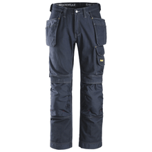  Snickers 3215 Craftsmen Holster Pocket Trousers, Comfort Cotton Navy Blue Only Buy Now at Workwear Nation!
