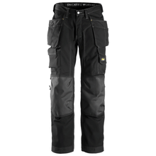  Snickers 3223 Floorlayer Holster Pocket Trousers, Rip-Stop Black Only Buy Now at Workwear Nation!