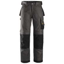  Snickers 3312 Craftsmen Trousers, DuraTwill Muted Black/Black Only Buy Now at Workwear Nation!