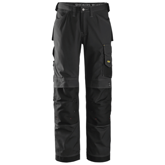 Snickers 3313 Craftsmen Trousers, Rip-Stop Black Only Buy Now at Workwear Nation!