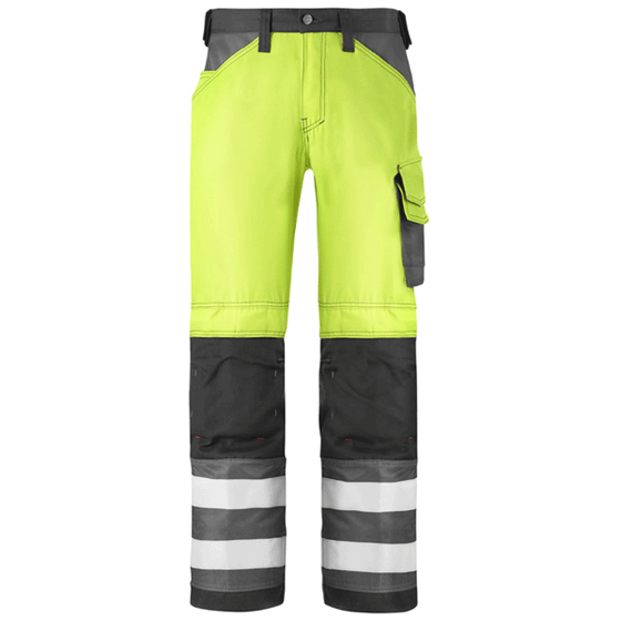 Snickers 3333 Hi-Vis Trousers, Class 2 Various Colours Only Buy Now at Workwear Nation!