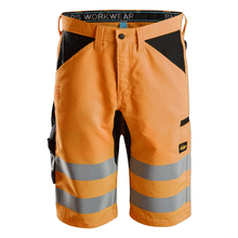  Snickers 6132 LiteWork Hi-Vis Shorts+ Class 1 Various Colours Only Buy Now at Workwear Nation!