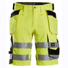 Snickers 6135 Hi-Vis Class 1 Stretch Work Shorts Holster Pockets Only Buy Now at Workwear Nation!