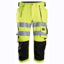  Snickers 6138 High-Vis Class 1/2 Stretch Holster Pocket Pirate Trousers Only Buy Now at Workwear Nation!