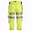 Snickers 6138 High-Vis Class 1/2 Stretch Holster Pocket Pirate Trousers Only Buy Now at Workwear Nation!