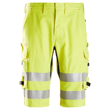  Snickers 6160 ProtecWork, Flame Retardant Hi-Vis Shorts, Class 1 Only Buy Now at Workwear Nation!